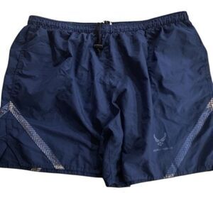 US Air Force swim trunks blue made in the USA standard issued